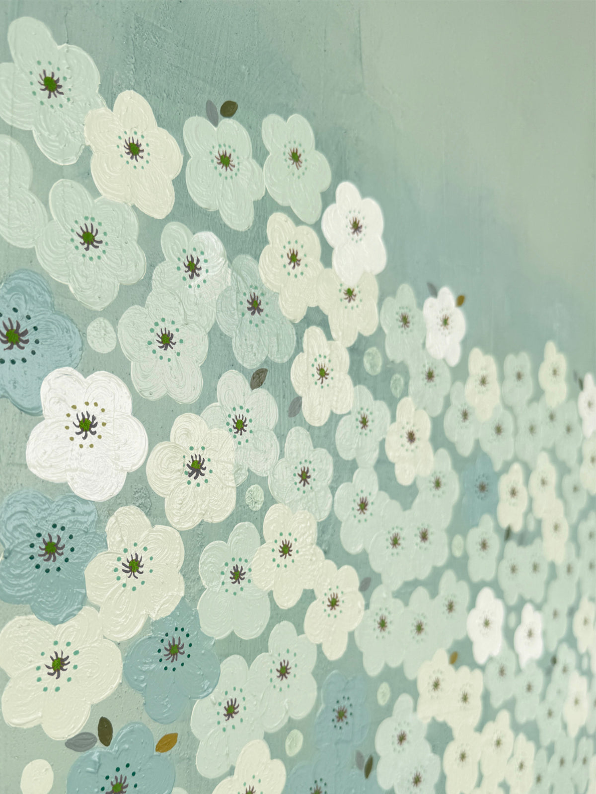Quiet Bloom - Sage Moon (Diptych)
