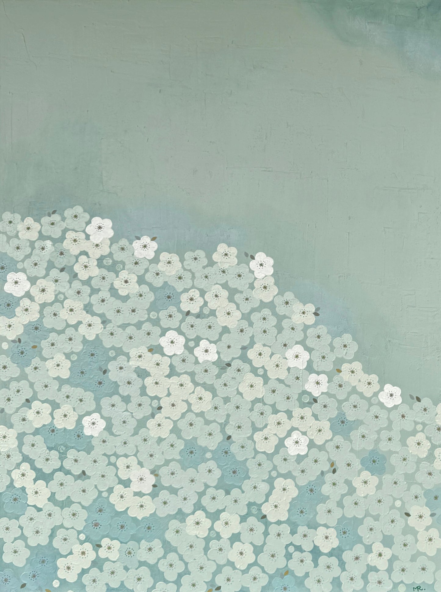 QUIET BLOOM - Sage Moon (Diptych)