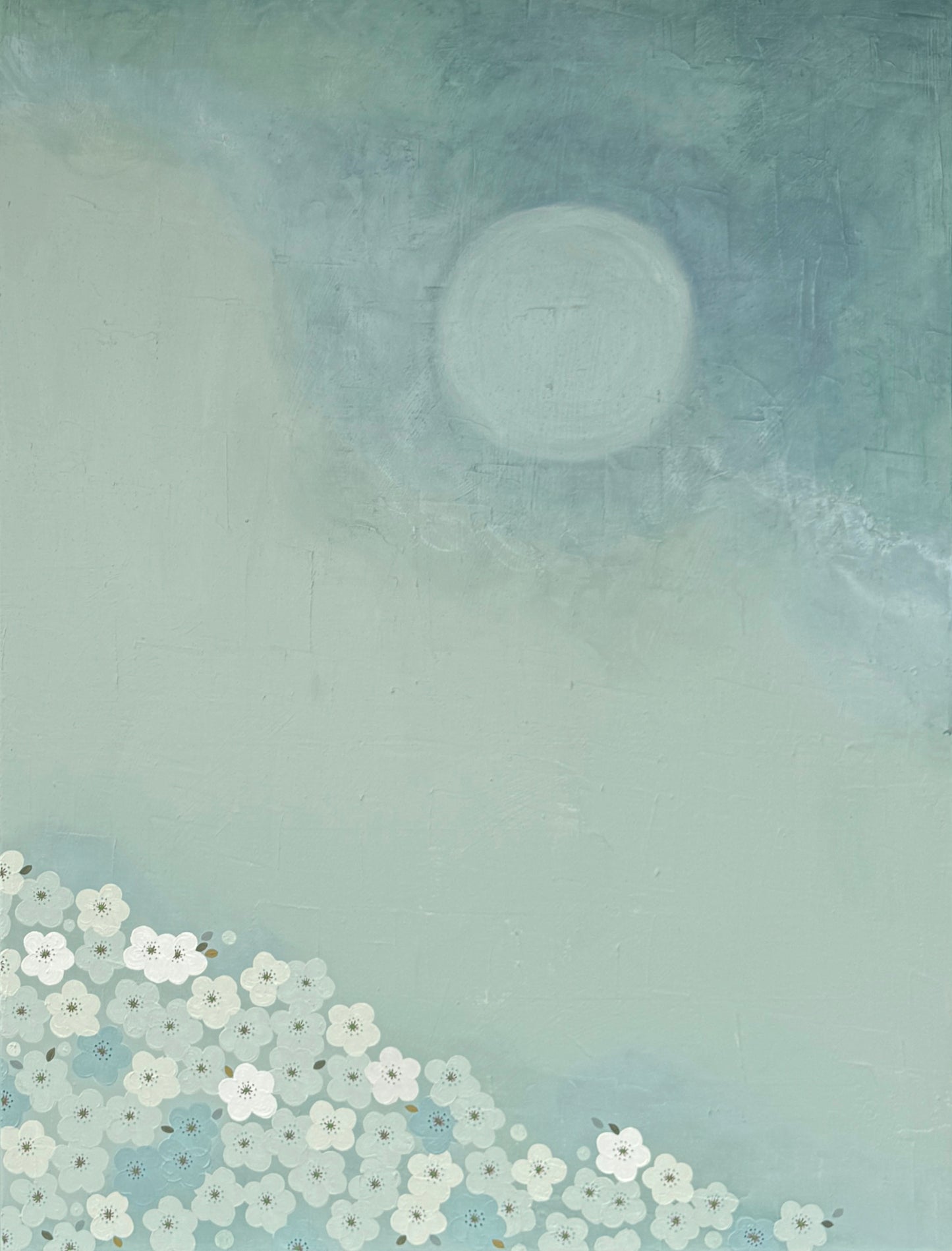 QUIET BLOOM - Sage Moon (Diptych)