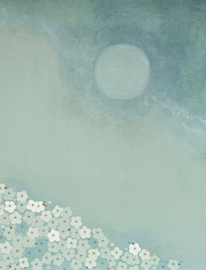QUIET BLOOM - Sage Moon (Diptych)